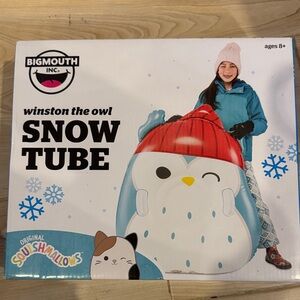 BigMouth x Squishmallows Heavy Duty Inflatable Snow Tube for Kids and Adults